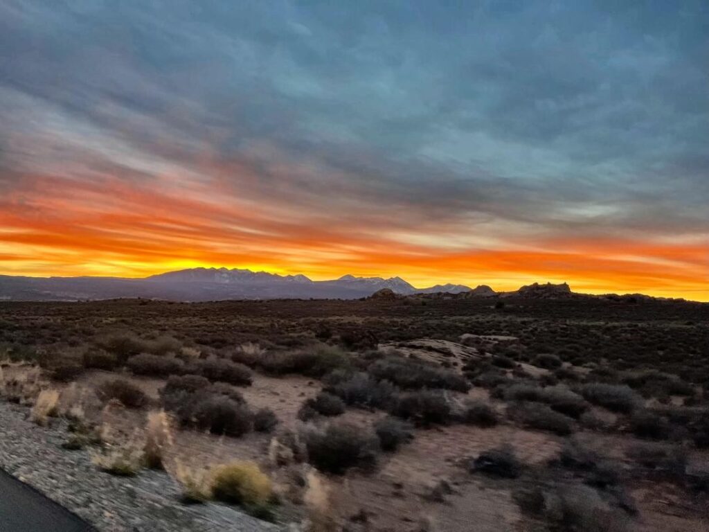 Sunset in Arches National Park Moab, Utah