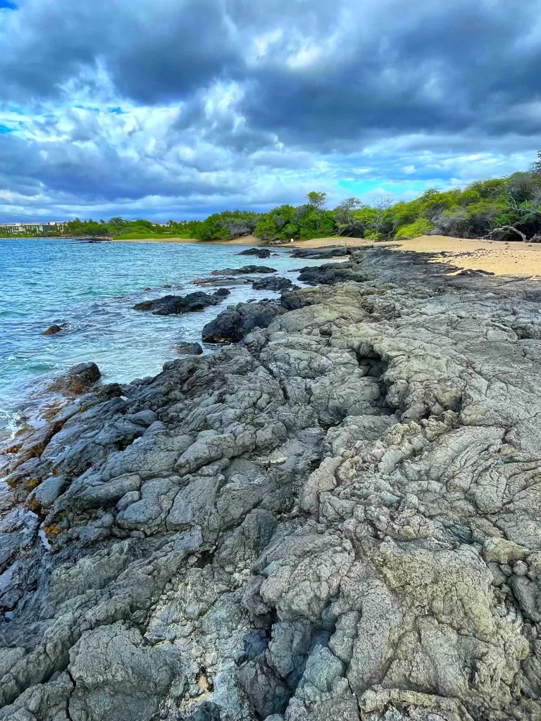 Lava beach in Hawaii