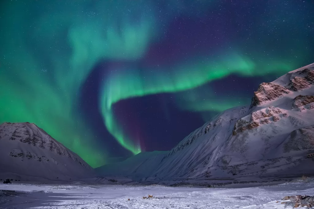 Northern Lights in Alaska Sky 