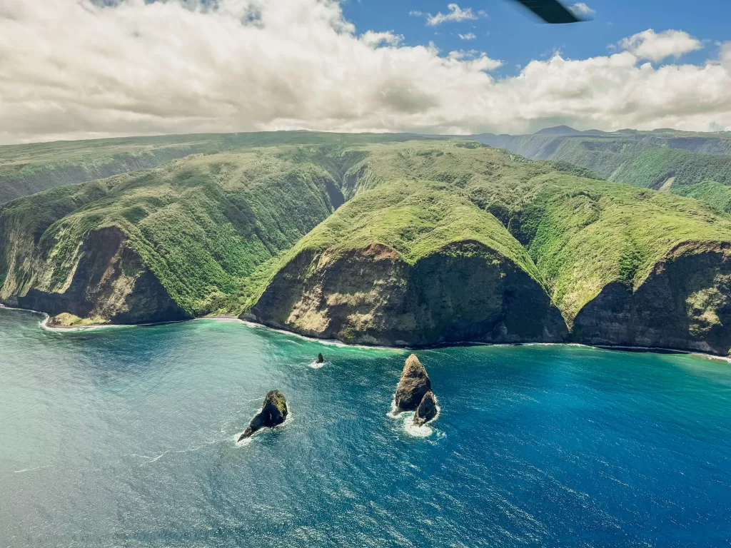 Helicopter tour over Hawaii