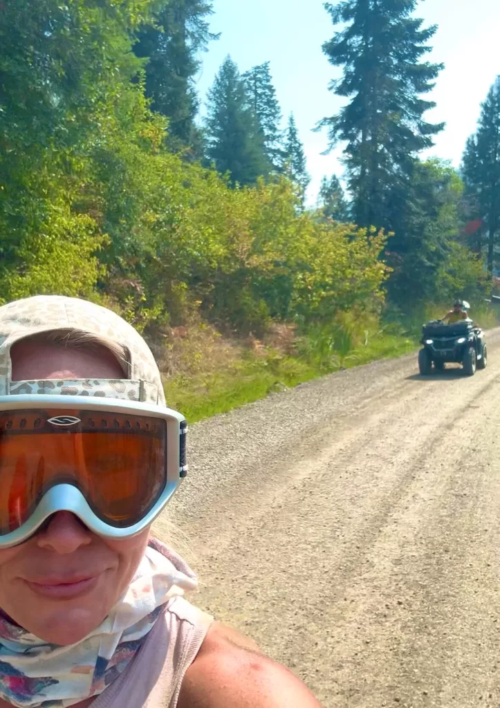 4-wheeling in the mountains of Saint Maries