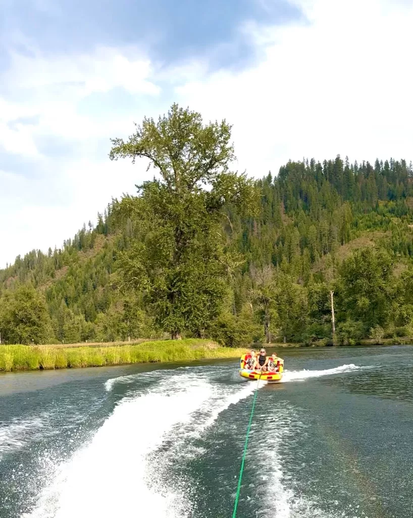 Tubing on the St Joe in North Idaho
